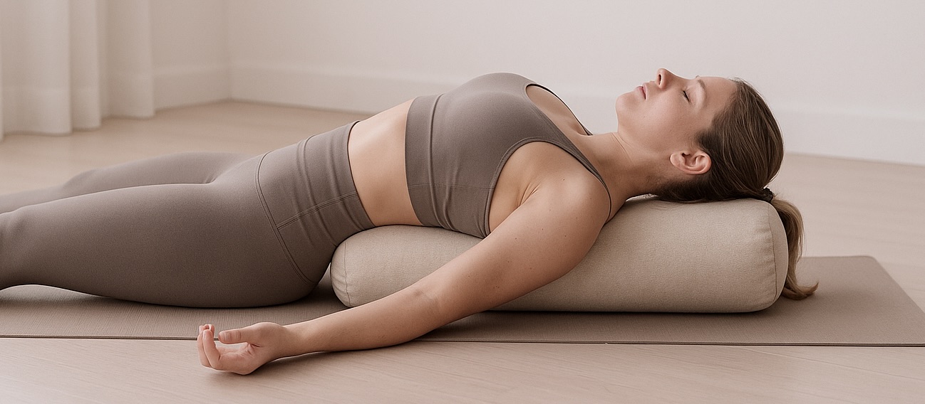 woman-lying-on-yoga-bolster